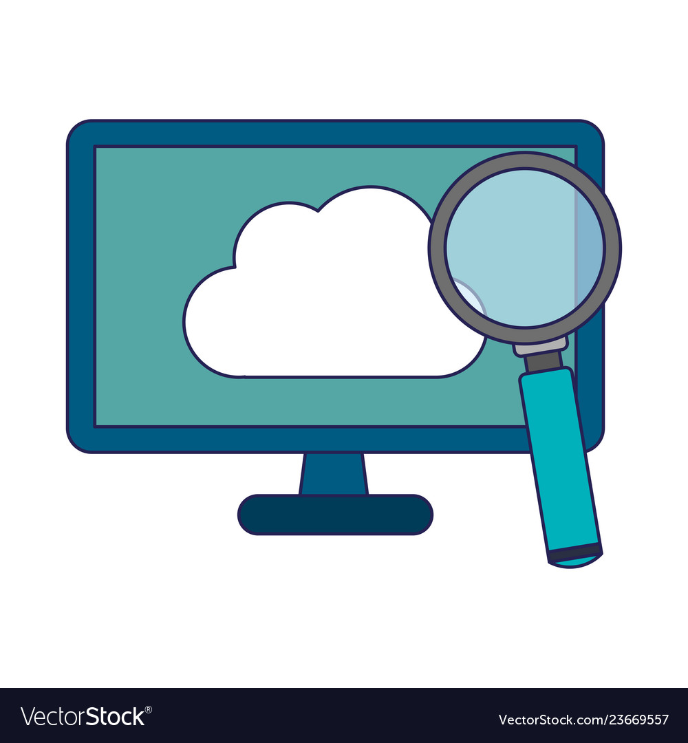 Cloud computing technology vector image Cloud computing technology