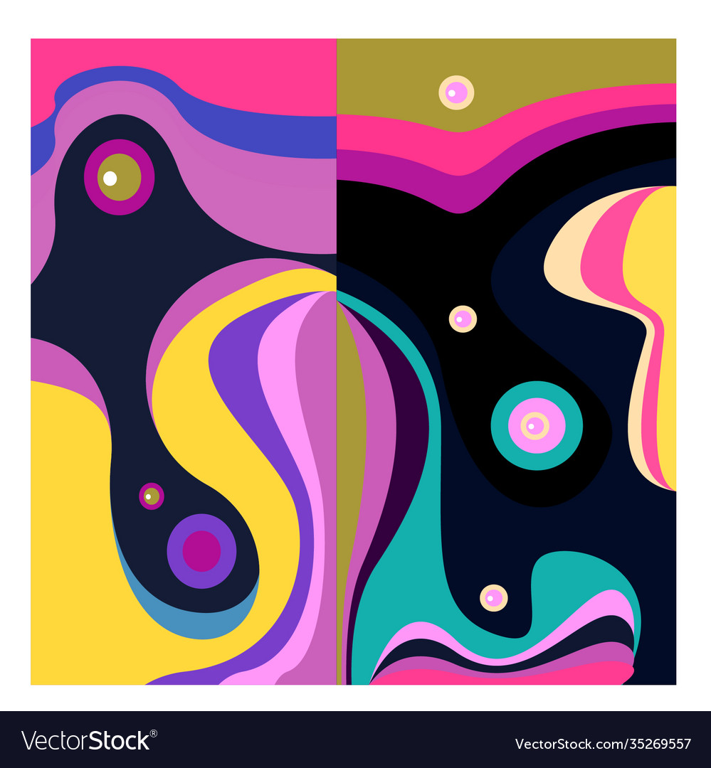 Colorful geometric and curve background pattern Vector Image Colorful geometric and curve background pattern