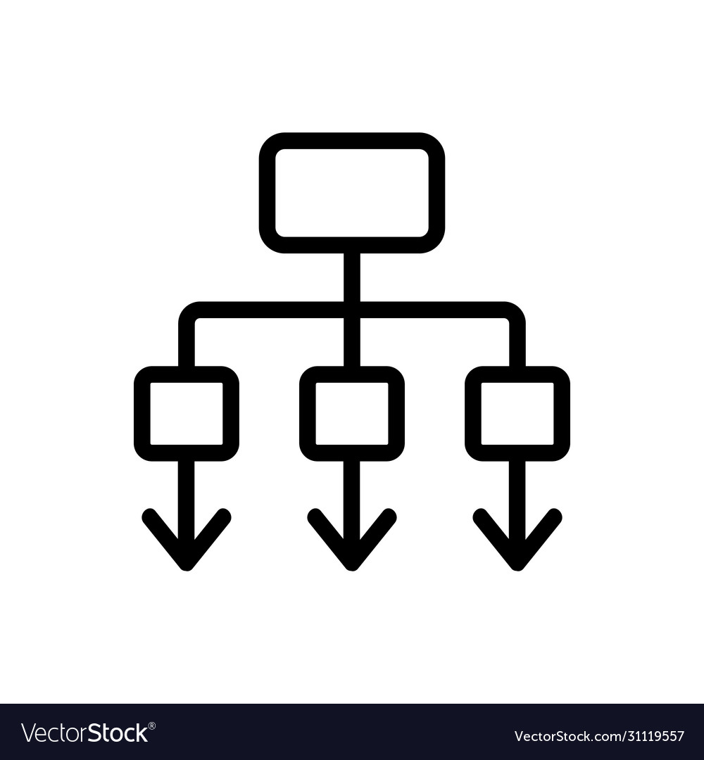 Gradual algorithm icon outline vector image Gradual algorithm icon outline