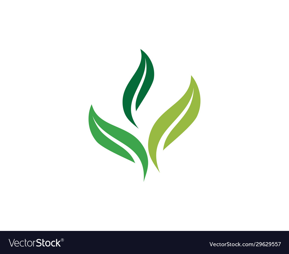 Logos green tree leaf ecology Royalty Free Vector Image