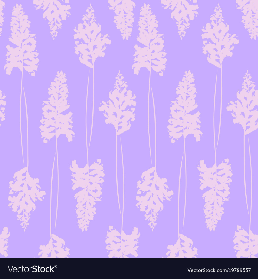 Purple floral seamless pattern