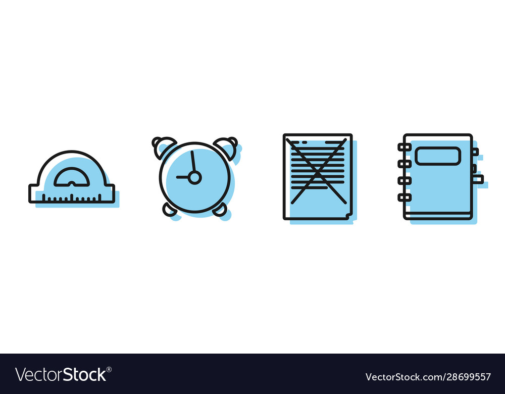 Set line exam paper with incorrect answers survey vector image Set line exam paper with incorrect answers survey