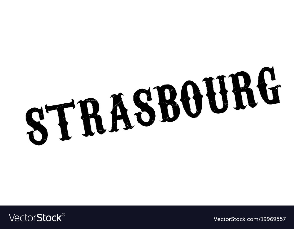 Strasbourg rubber stamp