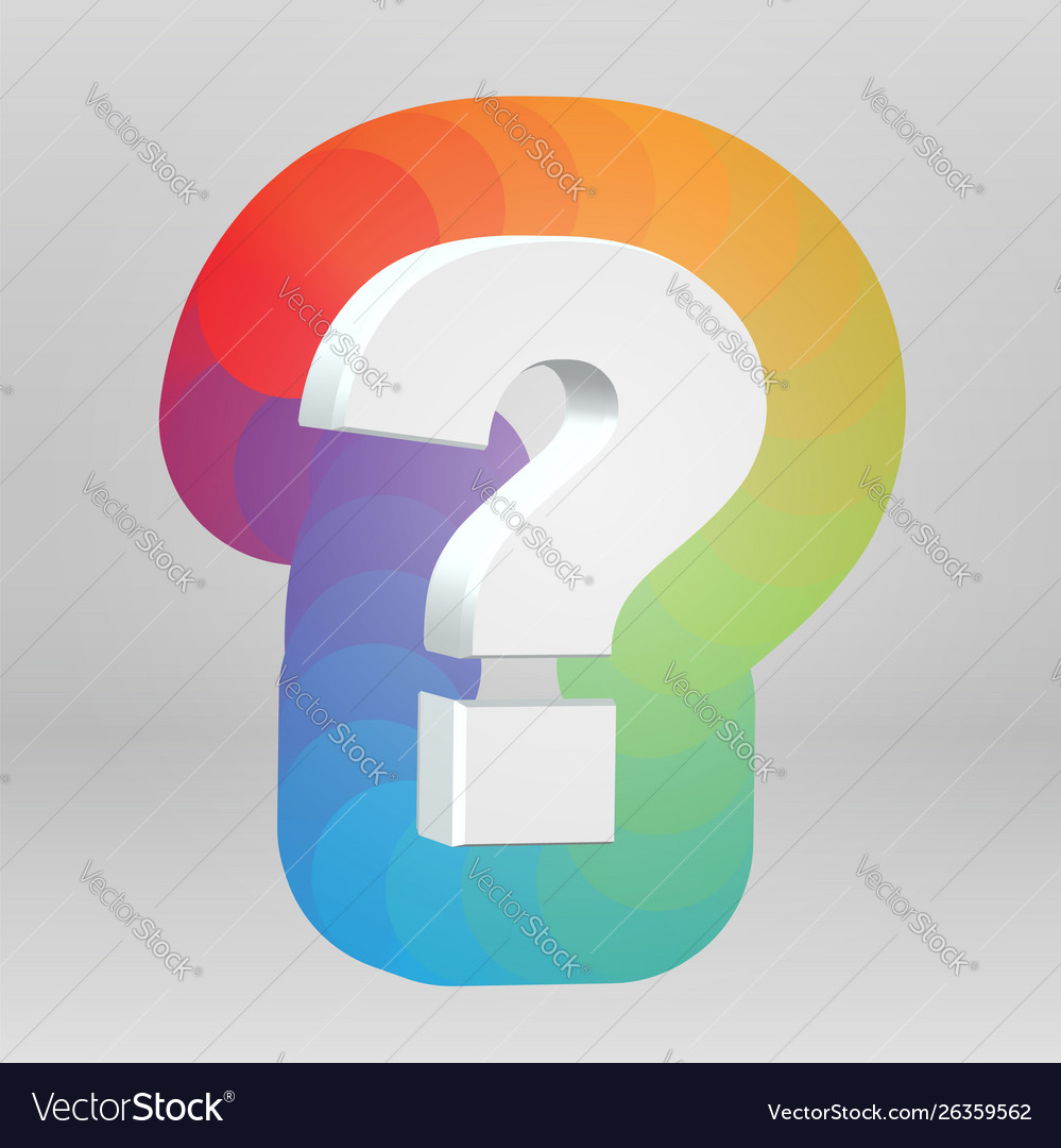 3d character from a fontset with colorful vector image 3d character from a fontset with colorful