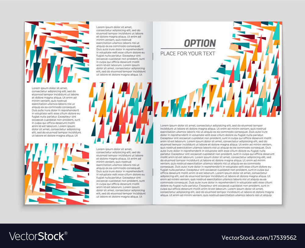 Abstract layout background set for art