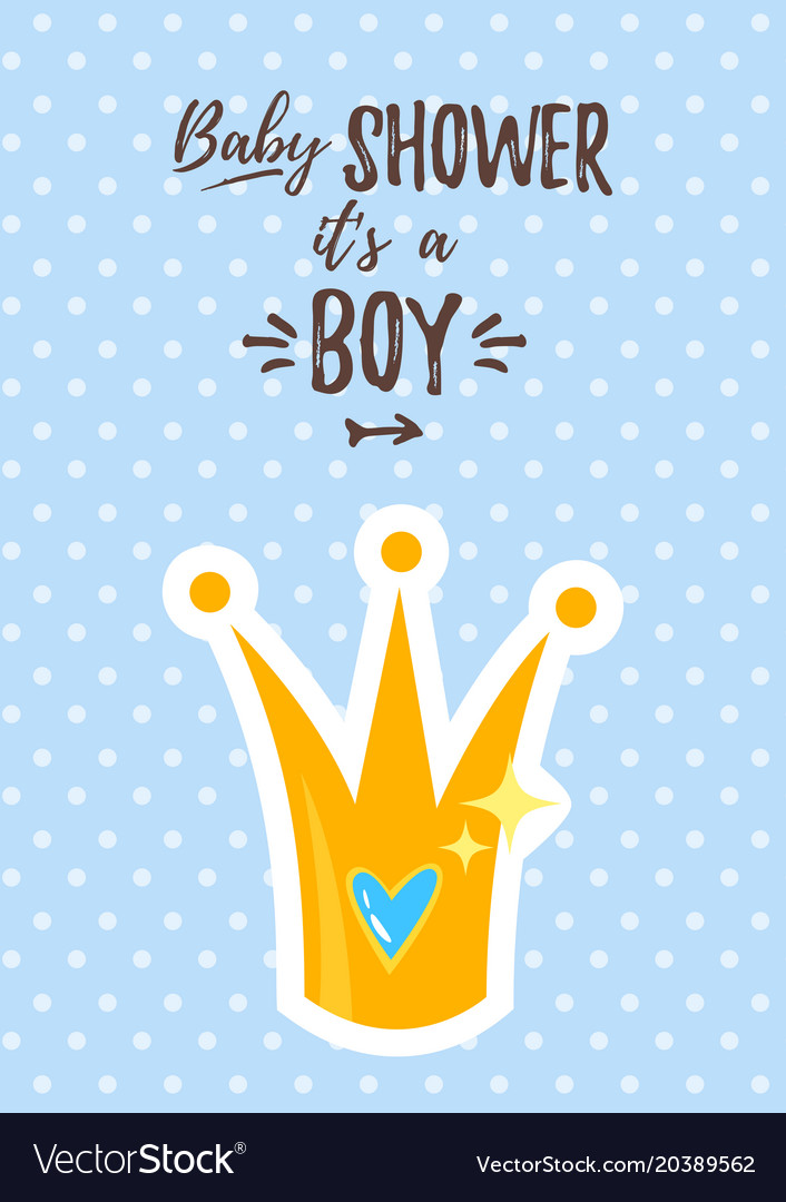 Baby boy shower invitation