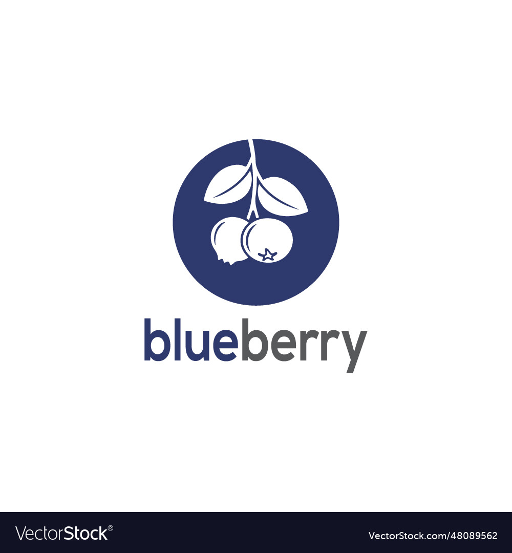 Blueberry Logo vector image Blueberry Logo