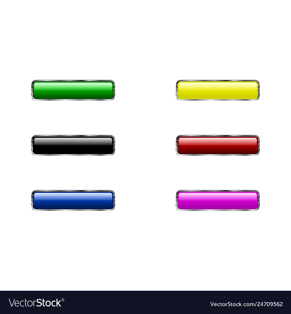 Button set vector image Button set