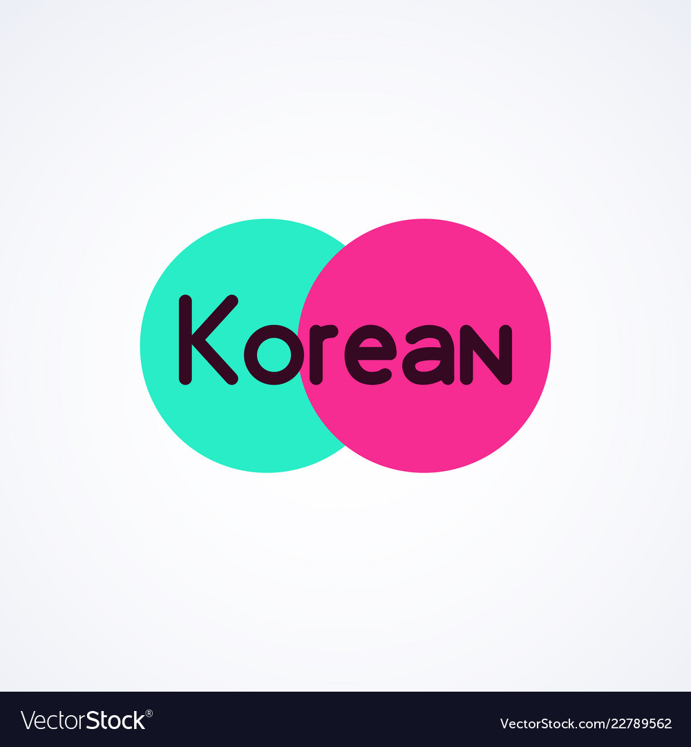 Colorful logo for korean business - modern