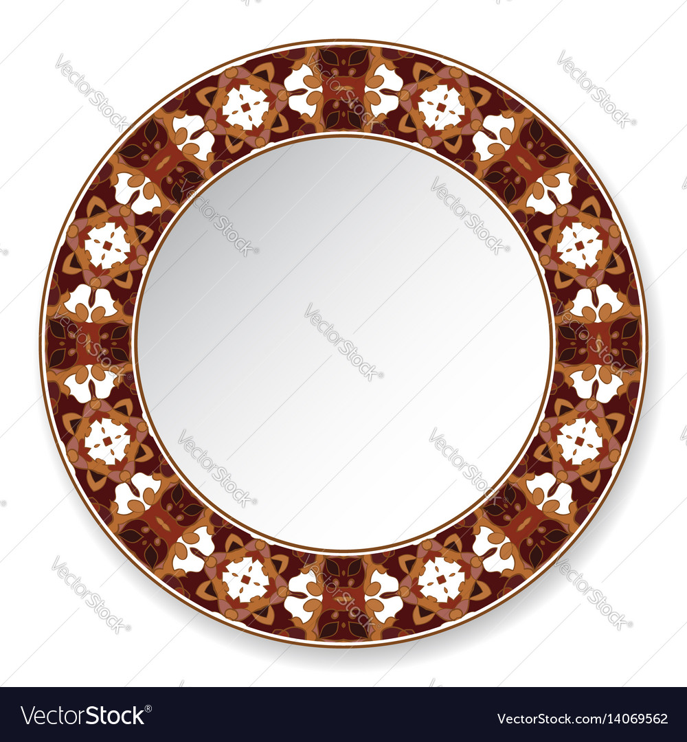 Decorative plate with circular pattern
