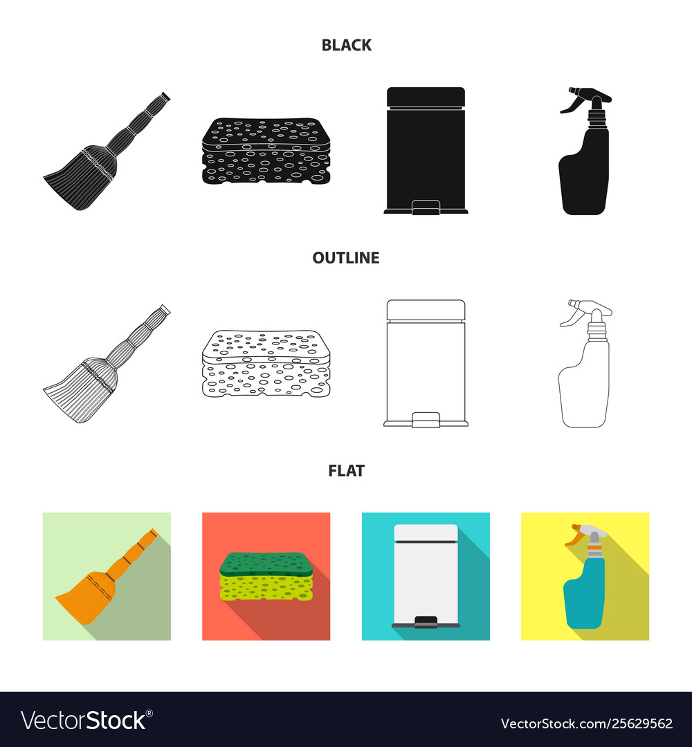 Design cleaning and service symbol set