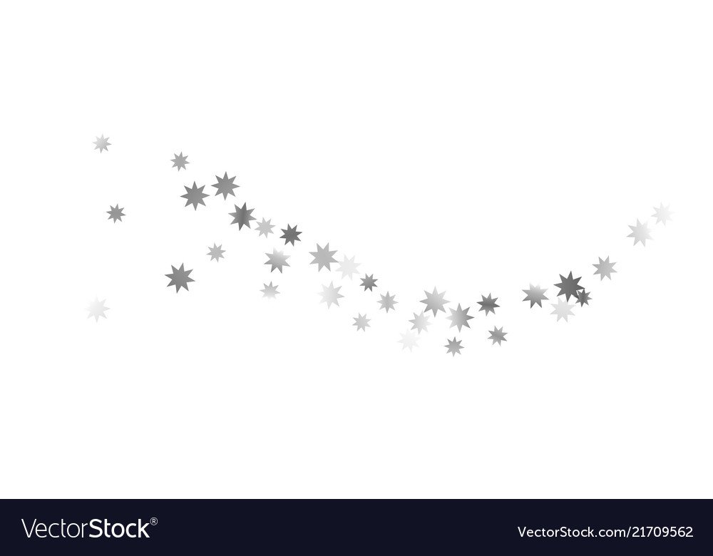 Falling stars on a white background