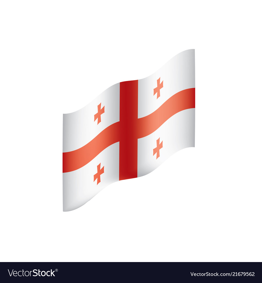 Georgia flag Royalty Free Vector Image - VectorStock