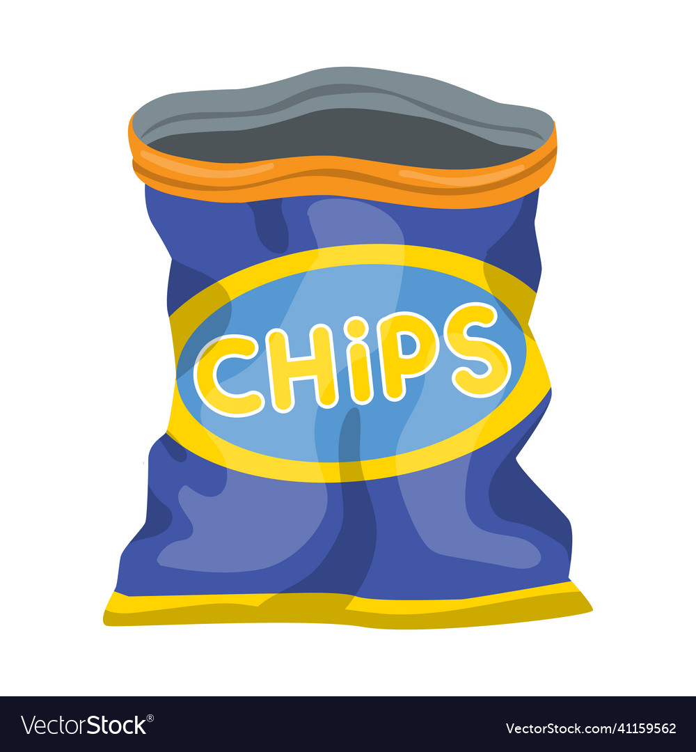 Isolated object of package and chip icon graphic