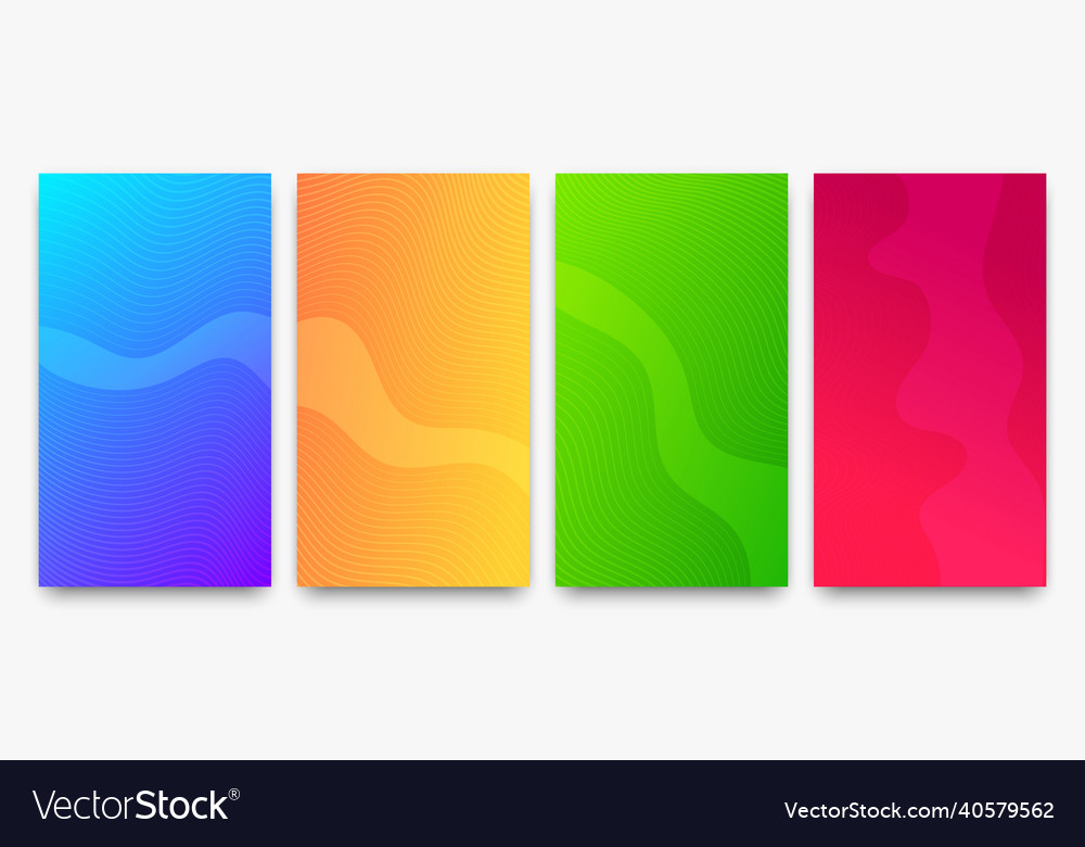 Modern colorful gradient background with wave vector image Modern colorful gradient background with wave
