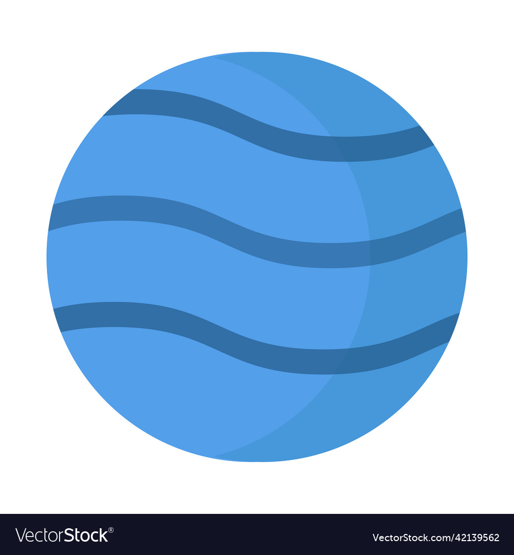 Planet neptune for use in web design vector image Planet neptune for use in web design