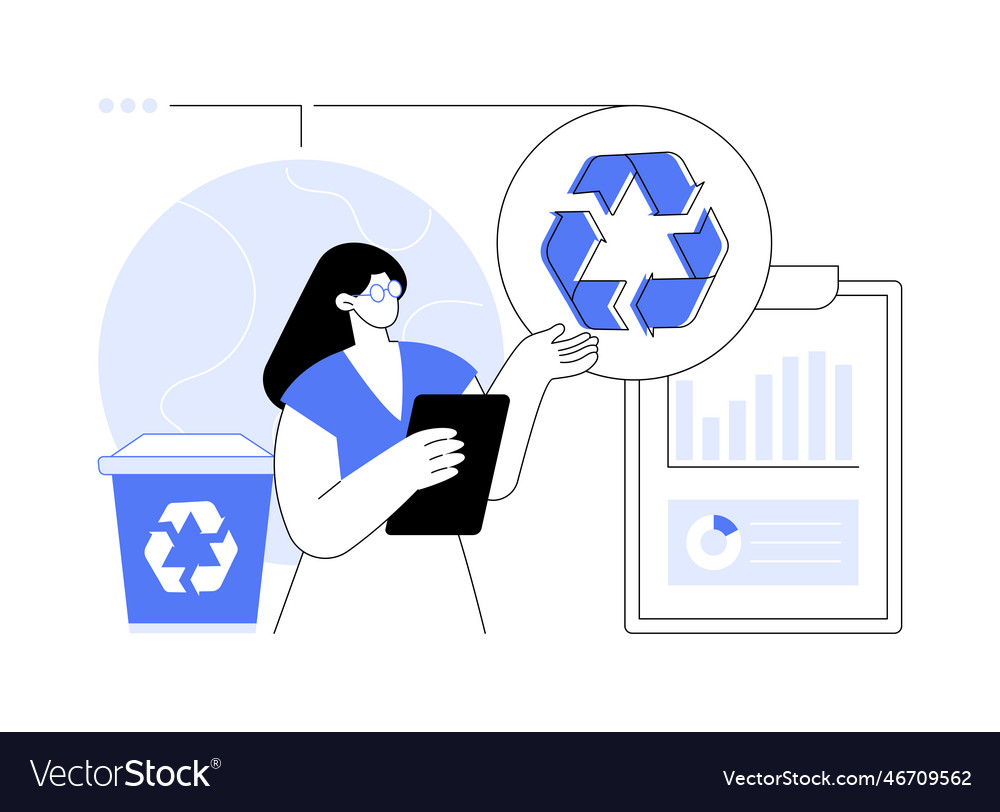 Reduce reuse recycle abstract concept Vector Image Reduce reuse recycle abstract concept