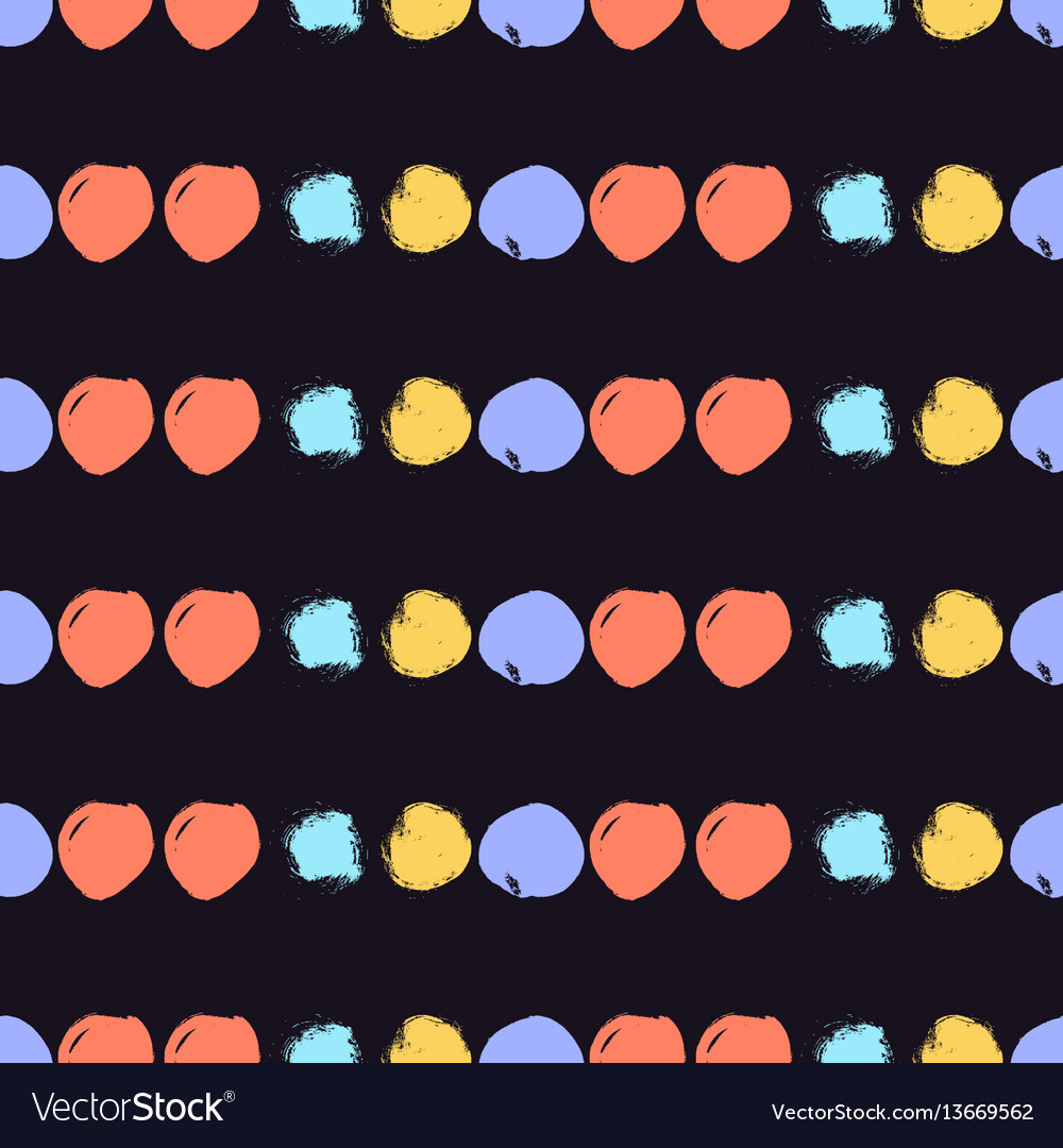 Seamless colorful pattern with circles Vector Image Seamless colorful pattern with circles