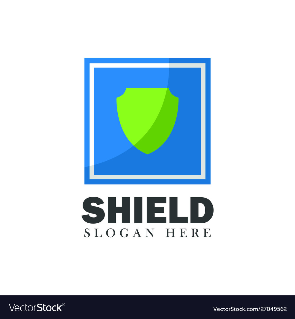 Shield security design element emblem concept