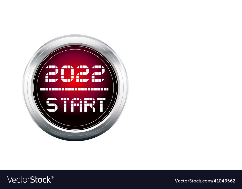 Switch with start button 2022 isolated on white