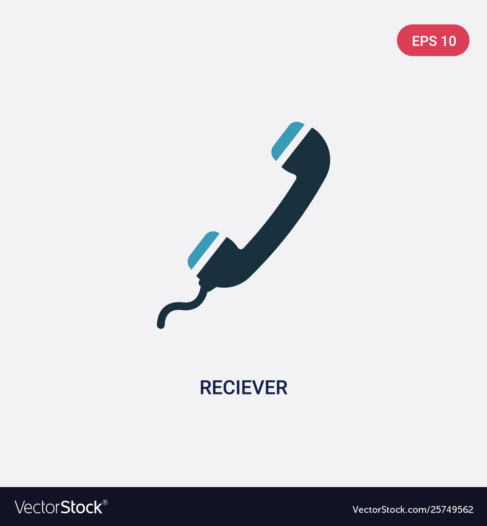 Two color receiver icon from technology concept Vector Image