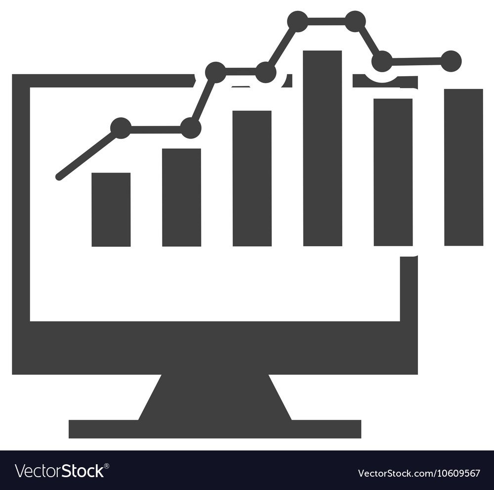 Computer display with seo icon