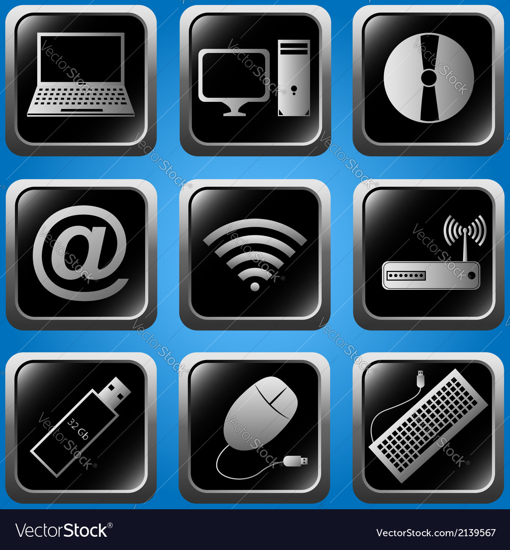 Computer icons set