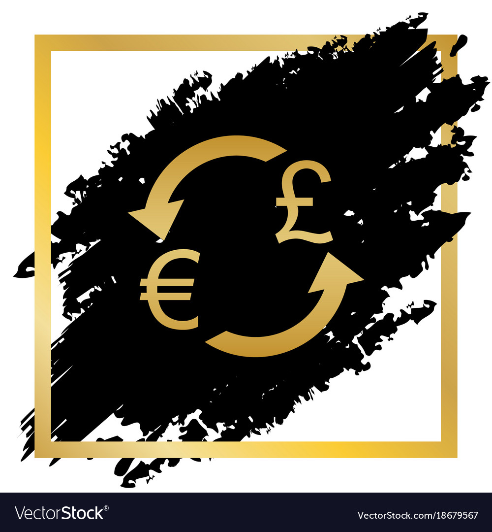 Currency Exchange Sign Euro And Uk Pound Vector Image