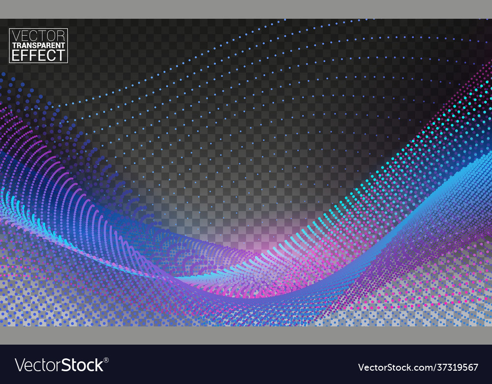 Dynamic particles sound wave flowing beautiful