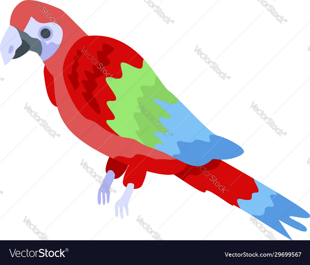 Exotic parrot icon isometric style Royalty Free Vector Image Exotic parrot icon isometric style Royalty Free Vector Image