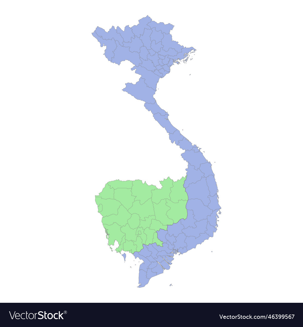 High Quality Political Map Of Vietnam Royalty Free Vector High Quality Political Map Of Vietnam Vector 46399567