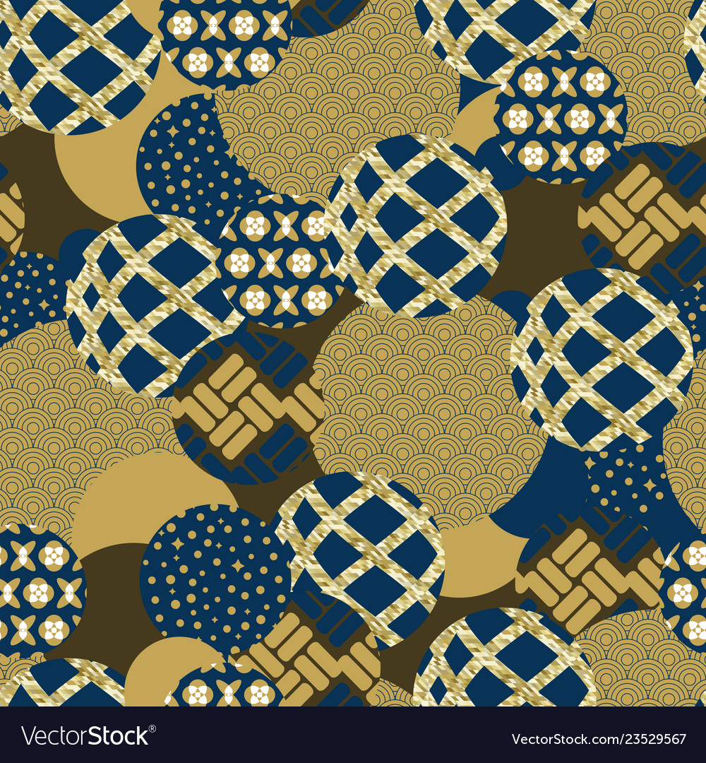 Seamless pattern circles