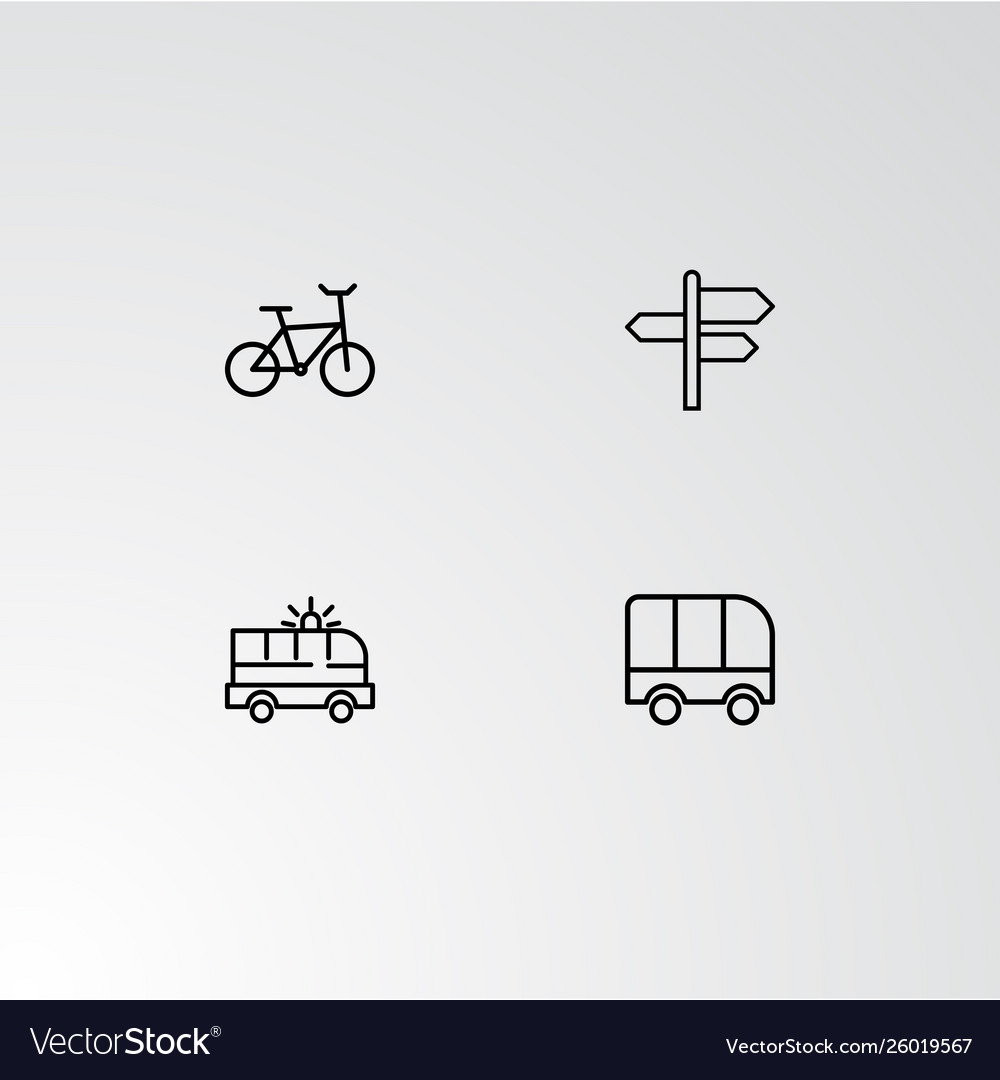 Set 4 perfect icons for navigation