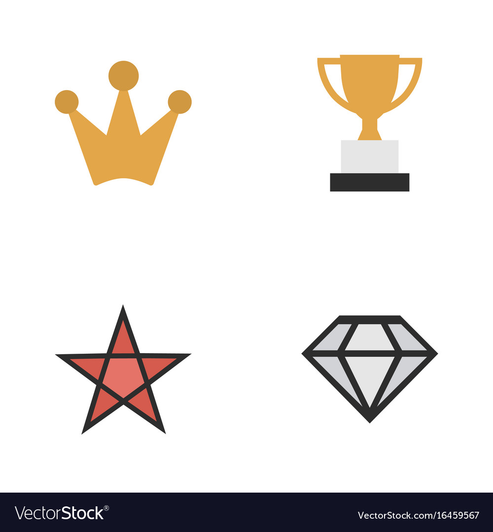 Set of simple champ icons