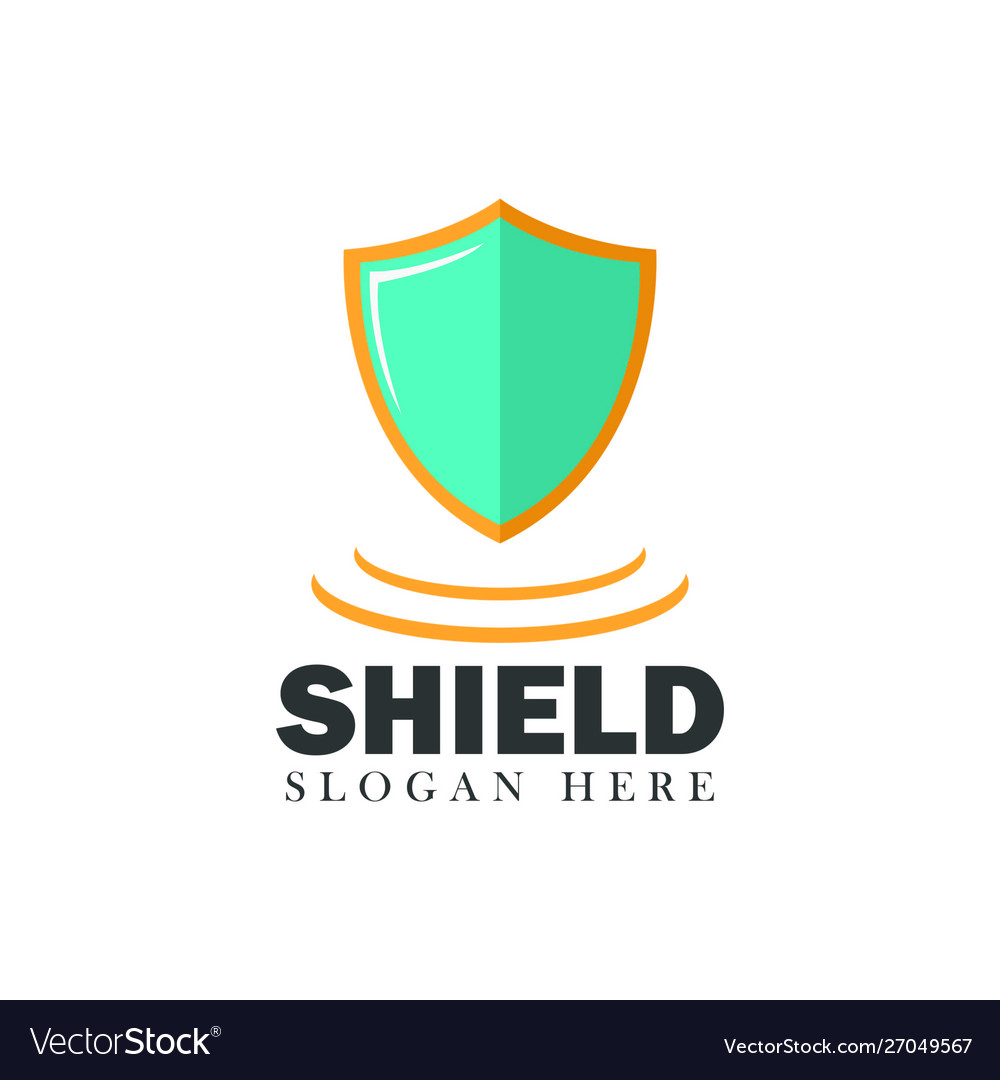Shield security design element emblem concept