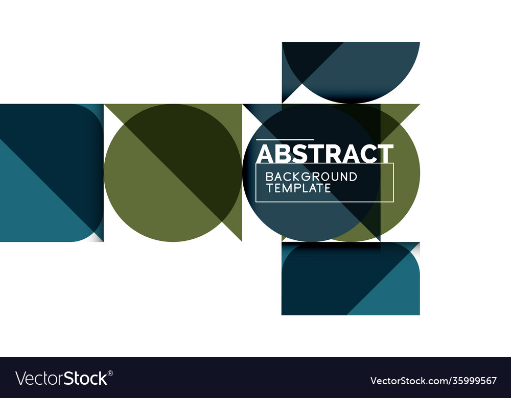 Simple circles and triangles abstract background