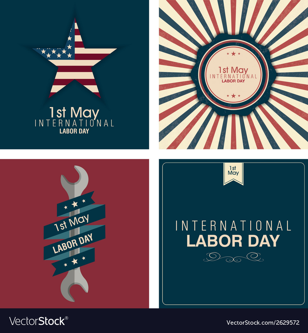 Abstract labor day background with special objects