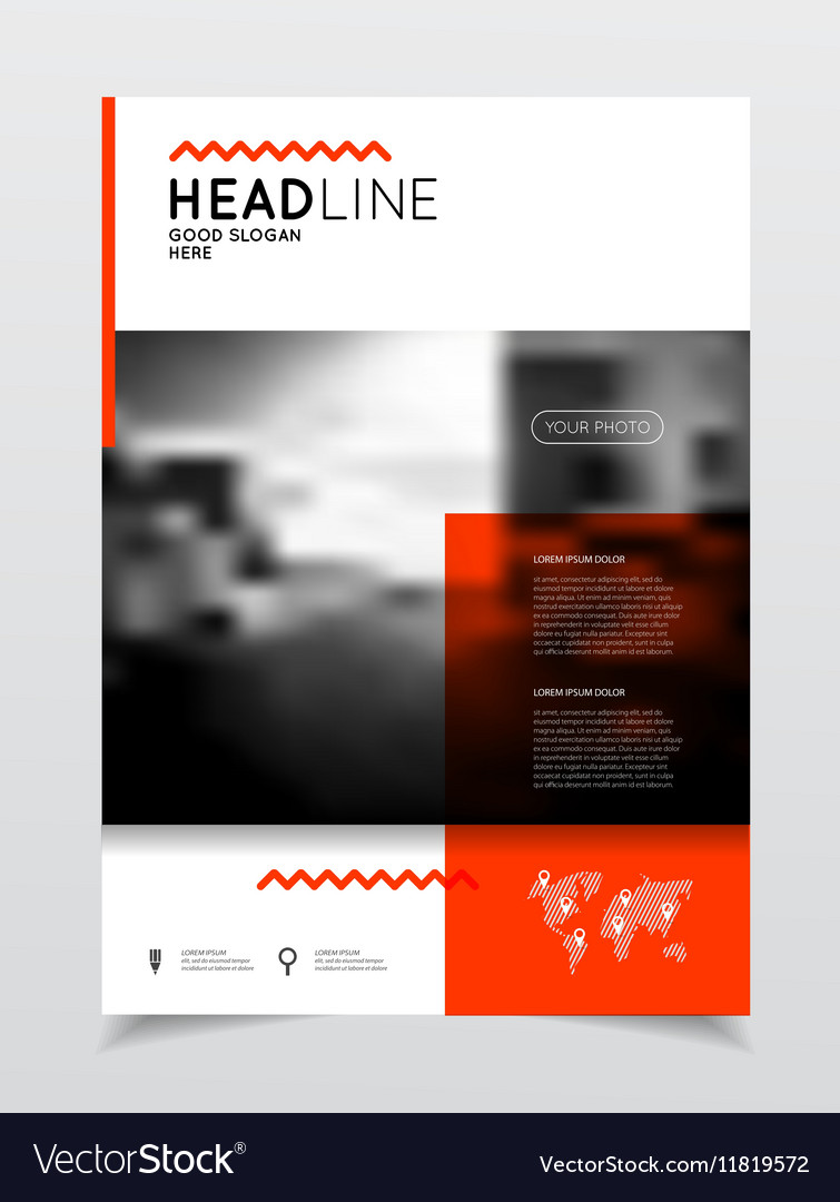 Annual report brochure with text a4 size c