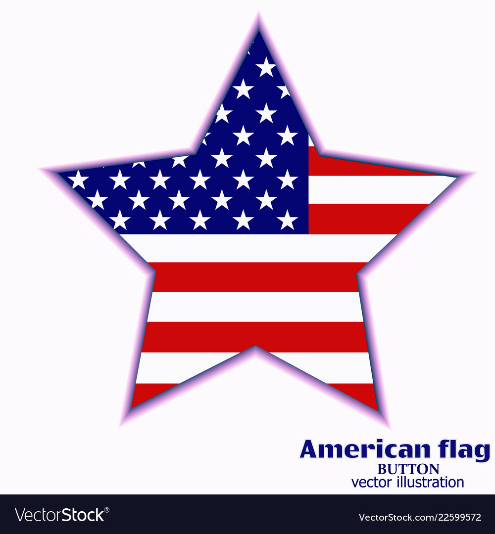 Banner with flag of usa