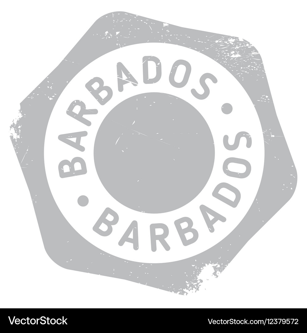 Barbados stamp rubber grunge Royalty Free Vector Image