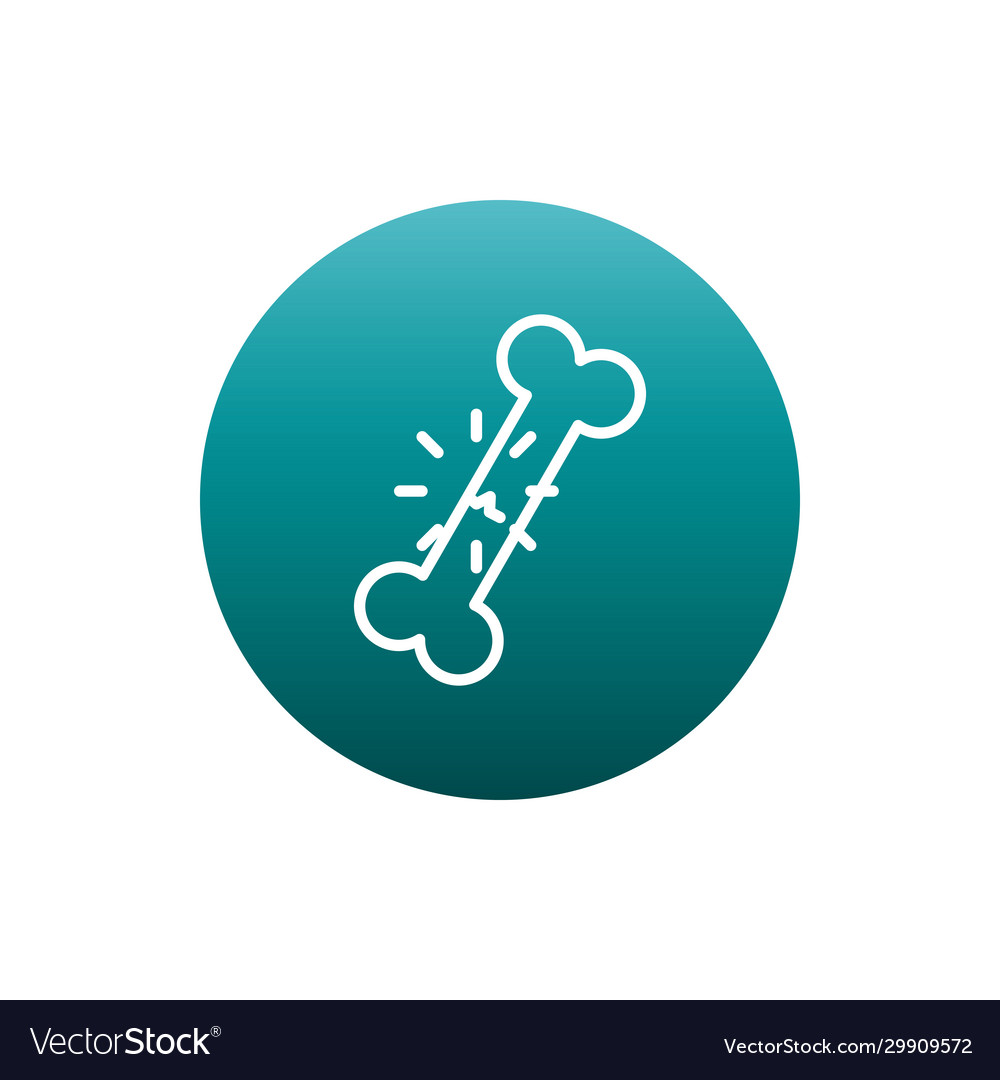 Broken bone block gradient style icon