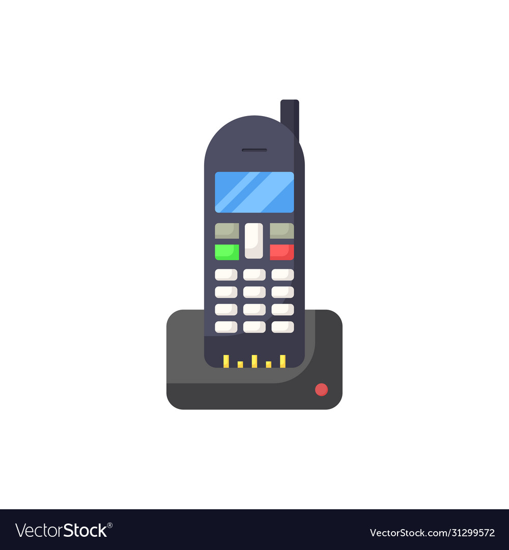 Cordless Phone Icon - Communication