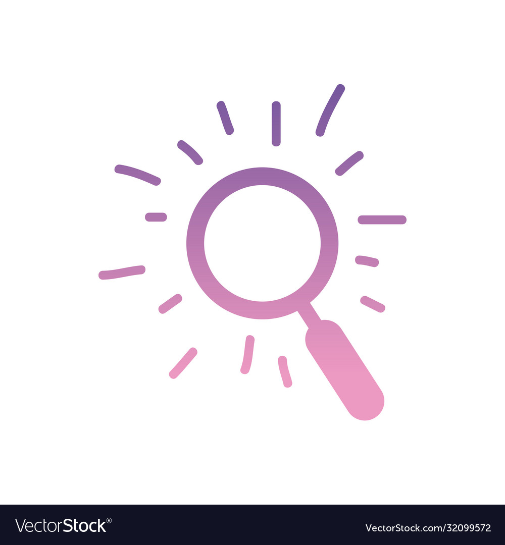 Lupe gradient style icon design