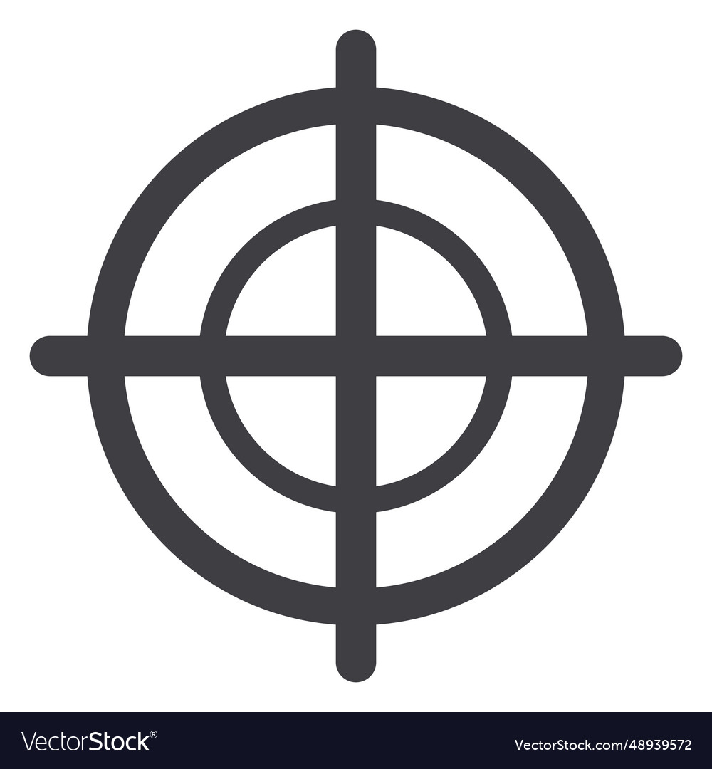 Objective simple vector image Objective simple