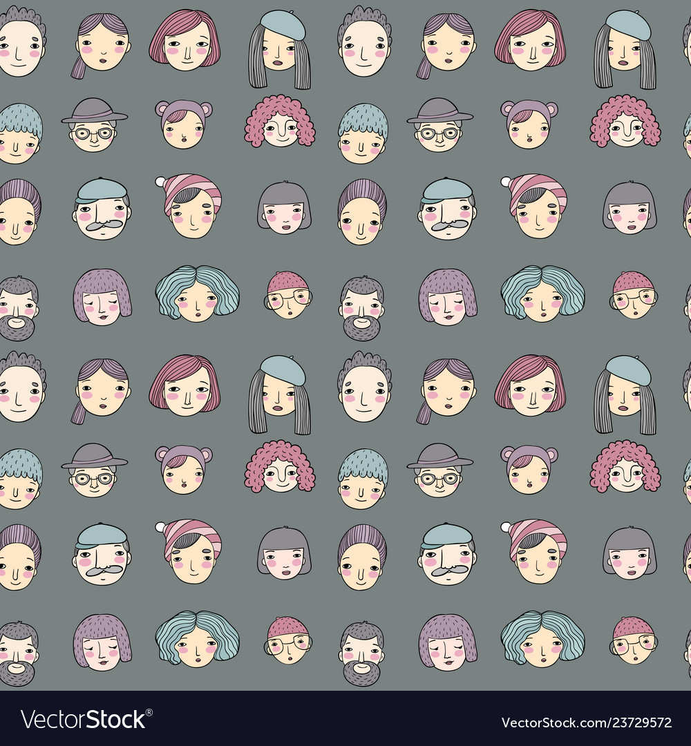 Pattern with graphical faces