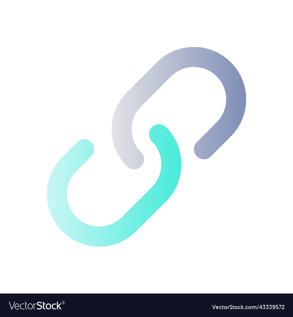 Resources and links flat gradient color ui icon vector image Resources and links flat gradient color ui icon