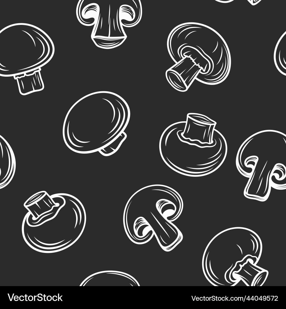 Seamless pattern with hand drawn black Royalty Free Vector