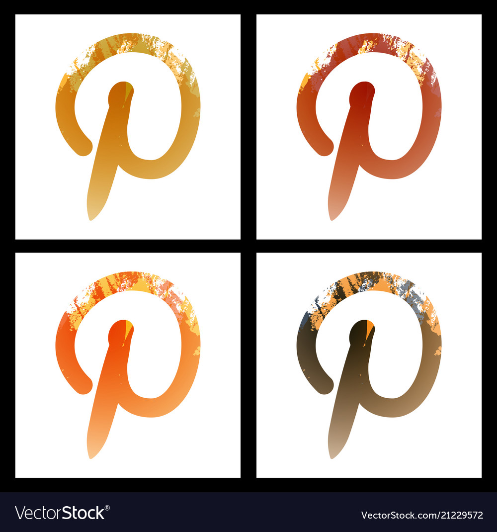 Set of social networking icons web design flat