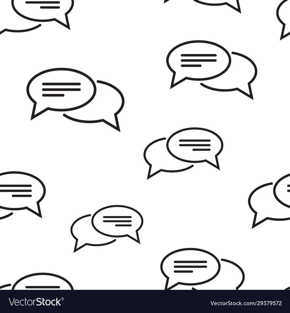 Speech bubble seamless pattern