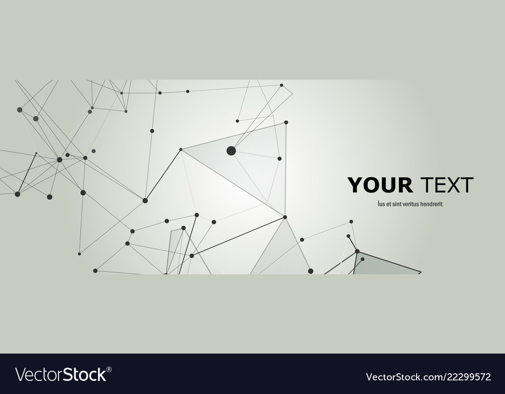Technology connect with lines and dots vector image Technology connect with lines and dots